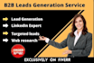 do b2b leads generation and linkedin leads research