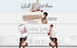 design girly epic unique youtube banner, channel art