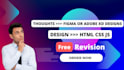 convert figma, adobe xd design to webpage using react node js webapp