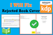 fix rejected book cover for amazon kdp