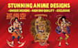create stunning anime shirt design for your brand