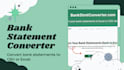 convert bank statement PDF to excel, CSV, google sheet