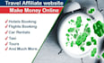 create autopilot travel affiliate website to make money online