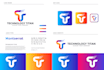 design startup crypto security technology logo