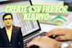 create a CSV file to import contacts in klaviyo