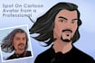 draw professional cartoon avatars that look like you
