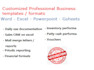 made word, excel, google sheets, mail merge templates