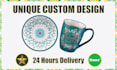 create awesome custom coffee mug, cup, and plate designs