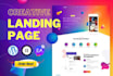 build wordpress website or elementor landing page design