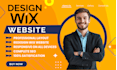 create a professional wix website design and redesign wix website