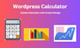 create custom web calculator and wordpress calculator