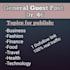 provide a guest post on general guest blog