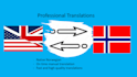 accurately translate any document from english to norwegian