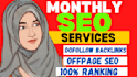 do monthly off page SEO service, high authority white hat dofollow backlinks