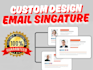 convert email signature design to HTML