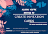 design cool pretty charming invitation cards