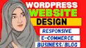 setup modern wordpress website design or blog design