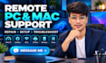 remotely repair your windows , mac, laptops for best performance