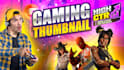 design high CTR gaming thumbnails for youtube