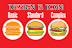 create 5 design icon