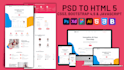convert psd to html responsive website figma to html xd to html css bootstrap