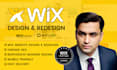 design and redesign wix website