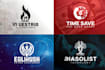 do minimalist premium logo and complete brand identity