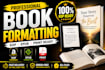 do professional and premium book formatting for  paperback and epub