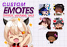 create custom twitch emotes chibi style