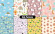 design seamless pattern,textile prints cartoon design