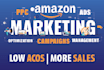 setup, manage and optimize amazon PPC campaign sponsored ads