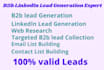 do b2b linkedin lead generation, web research, and b2b lead collection