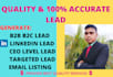 do b2b lead generation and email list building