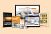 design 3d digital product mockup and ecover bundle