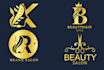design luxury eyelash cosmetic feminine makeup skin care beauty salon logo