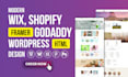 create modern wix, shopify, framer, godaddy, HTML and wordpress website