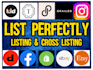 cross list your products on poshmark ebay depop vinted etsy using list perfectly