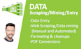 create web scraper , data miner and data analytics tools
