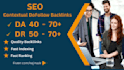 make high quality contextual  SEO dofollow backlinks