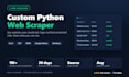 do web scraping and build a custom python scraper for any website