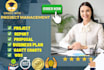 help in project management, accounting and finance and business plan
