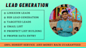 do b2b linkedin lead generation and web research
