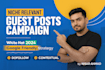 create high da sites guest post SEO backlinks