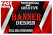 design your web banner, header, ads, cover within 24 hours