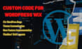 add custom html css to wordpress wix