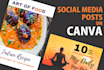 design social media posts, ads on canva