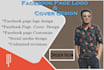 creative facebook page logo and page cover design
