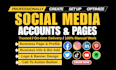 professionally create and setup social media business accounts and facebook page