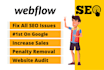 webflow on page SEO and ai overview