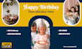 create a movie style happy birthday intro with slideshow